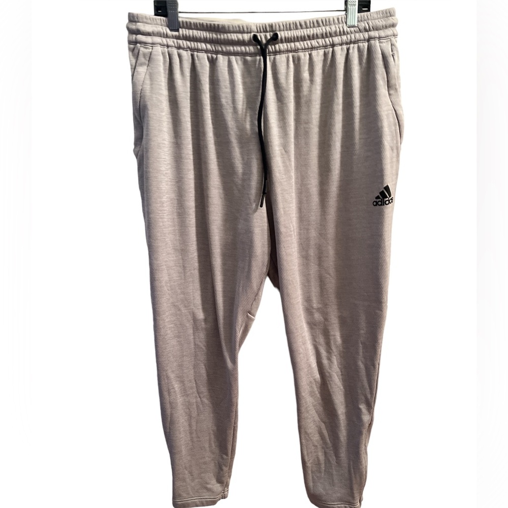 Mens Adidas Woven Stretch Nylon Tapered Track Pant Size 2XL XXL Gray
